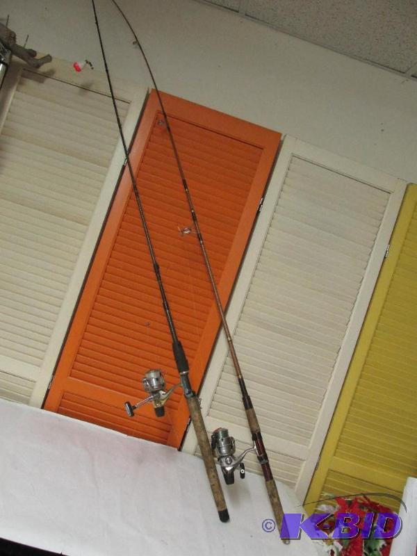 Two Fishing Rods with Open Face Reels
