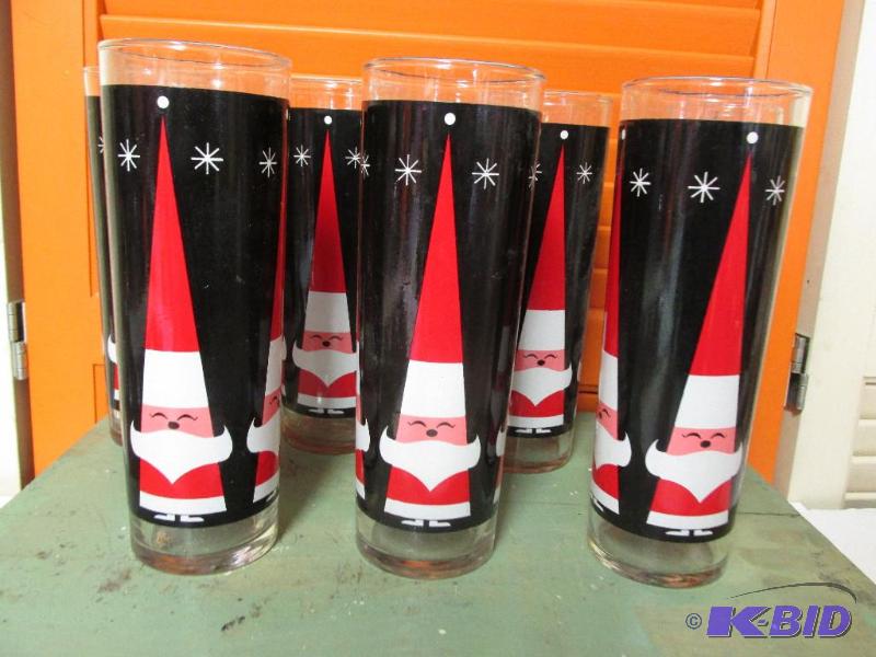 Vintage Santa Glasses - Tall and Skinny