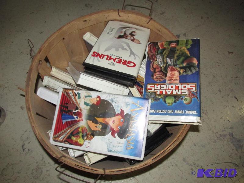 A Basket full of Family VHS Movies