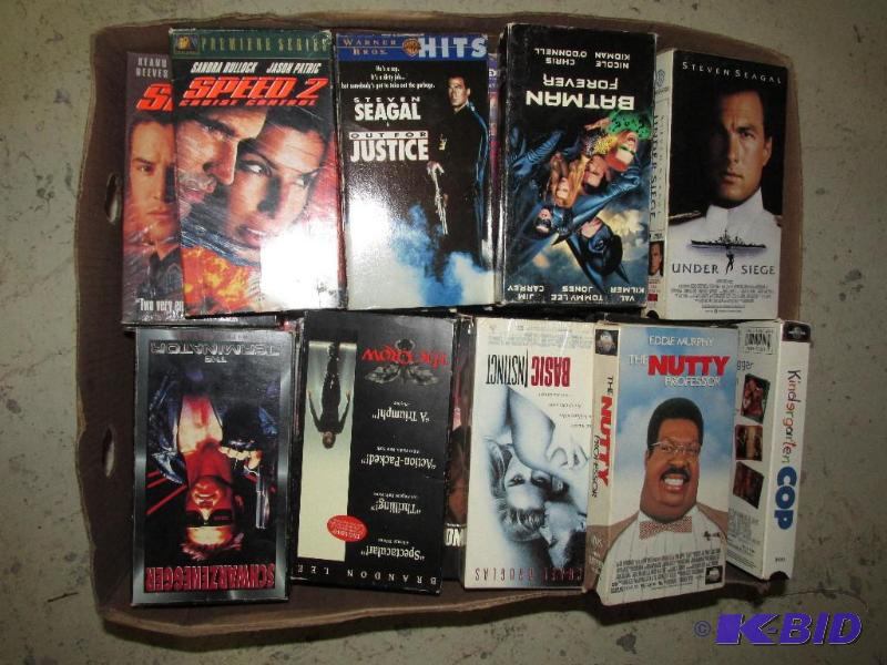 Large lot of Mixed VHS Movies.