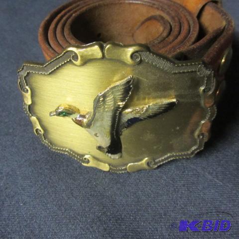 Mallard Buckle and Belt