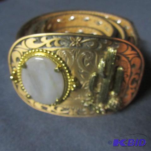 Cacti, Agate Buckle, Belt