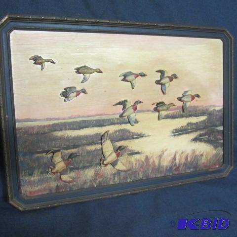 Vintage 3D Wildlife Art