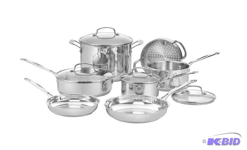 Cuisinart 77-11G Chefs Classic Stainless 11-Piece Cookware Set