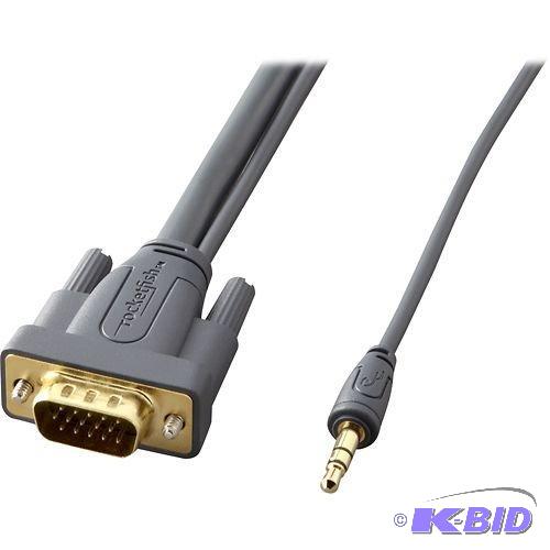 Rocketfish RF-PCC121 High Performance SVGA, 3.5mm Stereo Audio Cable
