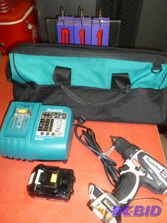 lot 11 image: Makita 18 volt lithium ion 12" drill. B...