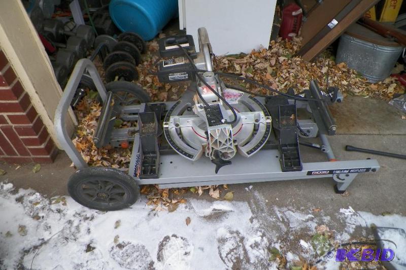 lot 2 image: Rigid MS-UV Miter Saw Sliding Compound Saw