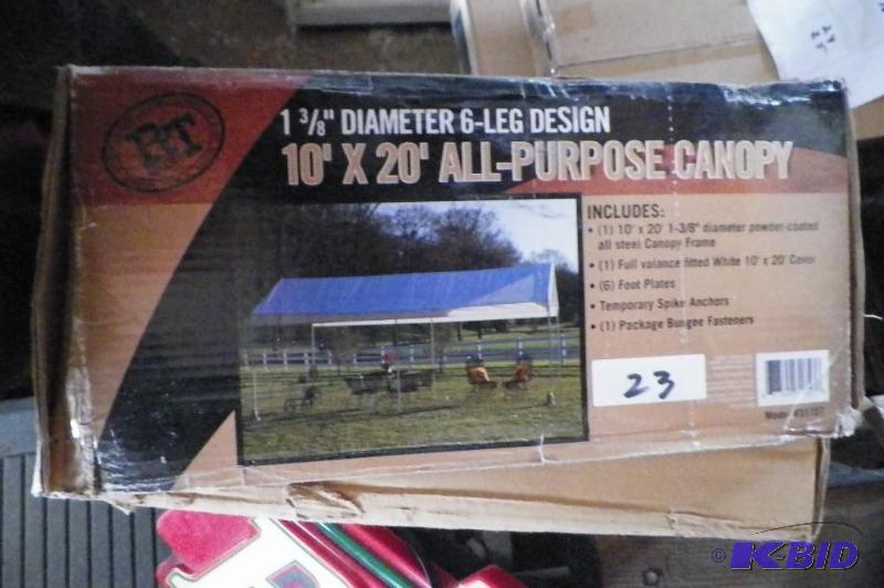 lot 23 image: 10 foot x 20 foot All Purpose Canopy
