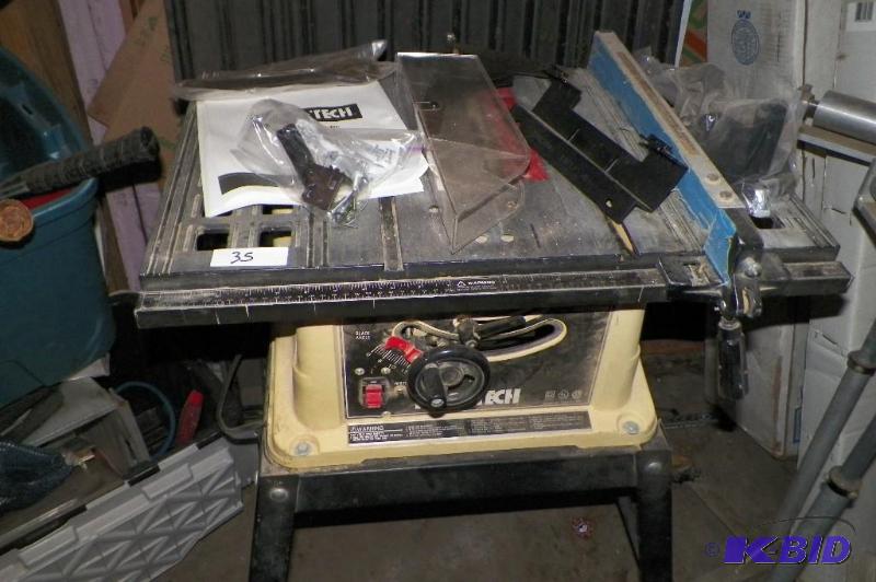 Protech 10 inch table saw with accessories Model 4106 Contractor