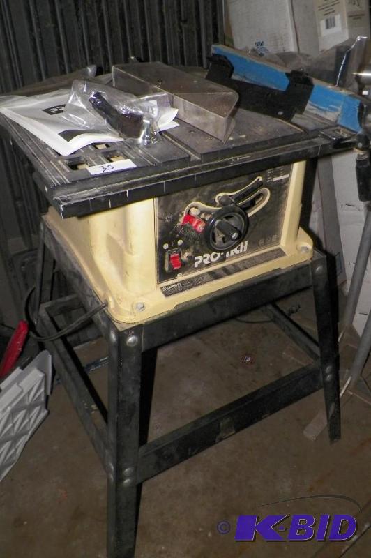 Protech 10 inch table saw with accessories Model 4106 Contractor