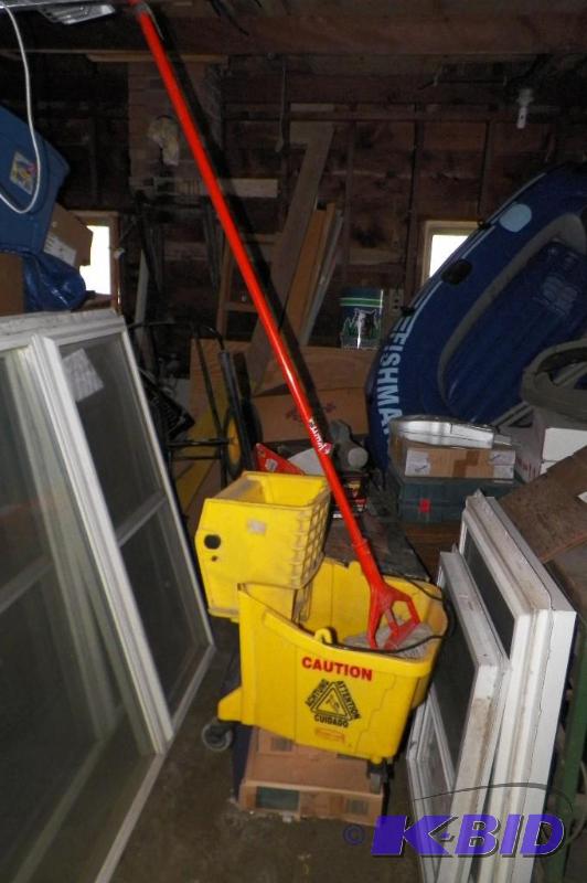lot 42 image: Mop and Bucket