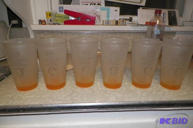 lot 52 image: Set of 6 Bacardi Rum Glasses