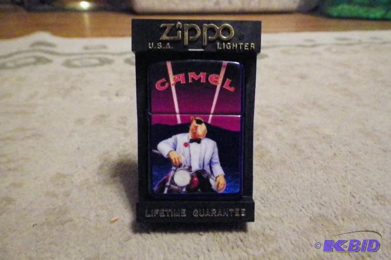 lot 62 image: Camel Zippo Lighter - I am listing these separate as some versions sell for $$$