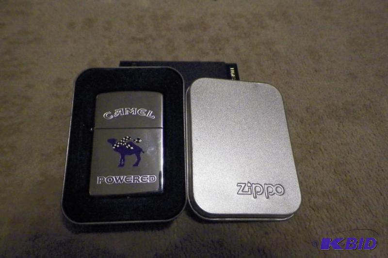 lot 64 image: Camel Zippo Lighter - I am listing these separate as some versions sell for $$$