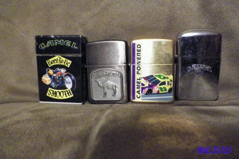 lot 65 image: 4 Camel Lighters