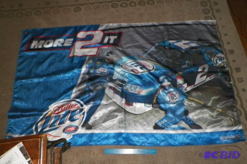 lot 79 image: Miller Lite Car Racing Sign