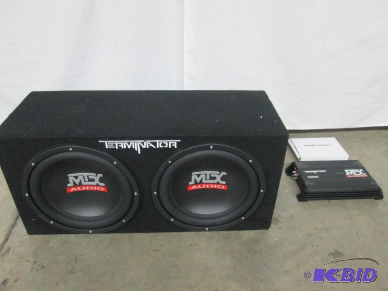 MTX Terminator 1200 Watt Dual Subwoofer Amp Package