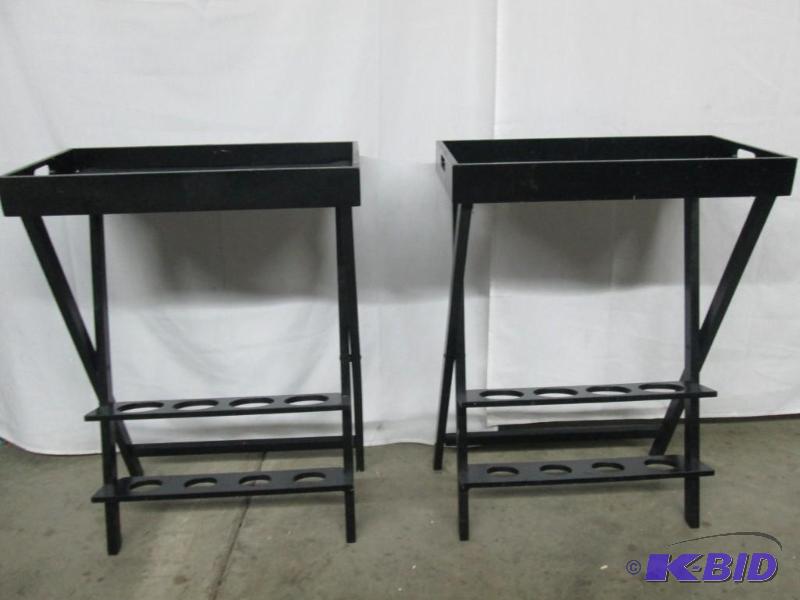 2 Salon Stands w Trays