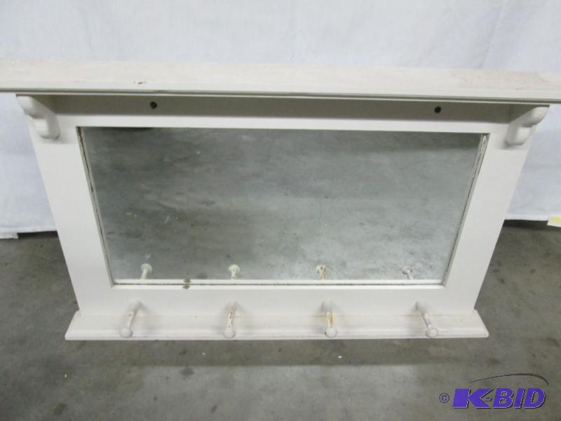 Wall Hanging Mirror and Rack