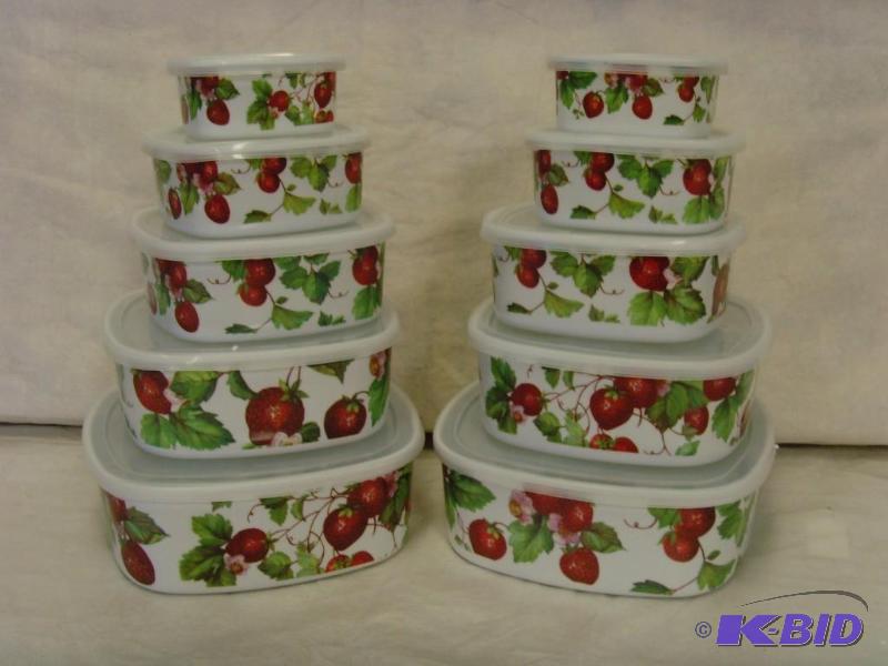 lot 118 image: 20 Piece Melamine Food Storage Set