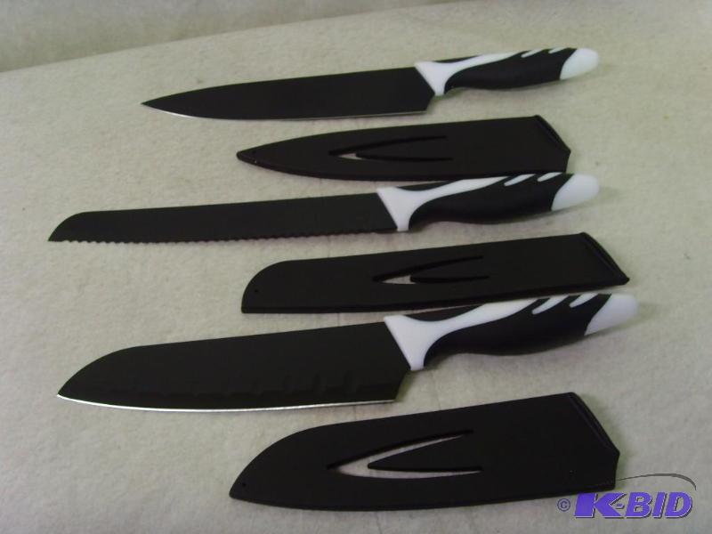 lot 28 image: Non Stick Knife Set