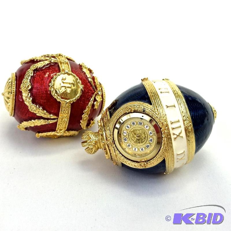 lot 14 image: Joan Rivers Russian Imperial Egg Collection LOT of 2