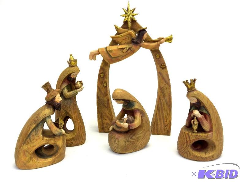 lot 29 image: Mid Century Modern Roman Inc Manger set
