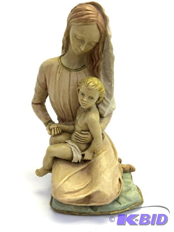 lot 35 image: Vintage Madonna Italian Sculpture signed Bertona