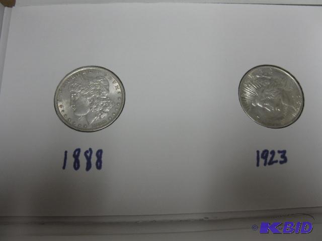 1888 Silver Dollar and 1923 Silver Dollar...