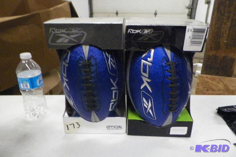 2 Reebok Blue Footballs