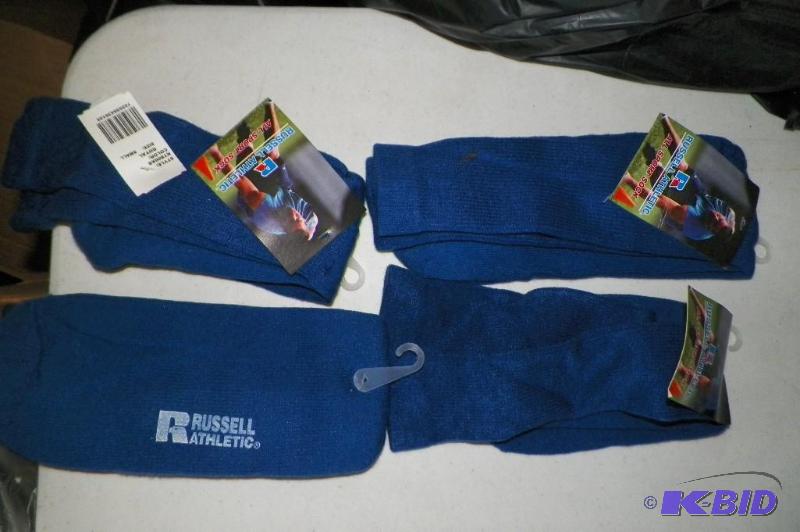 12 pairs of royal blue athletic socks