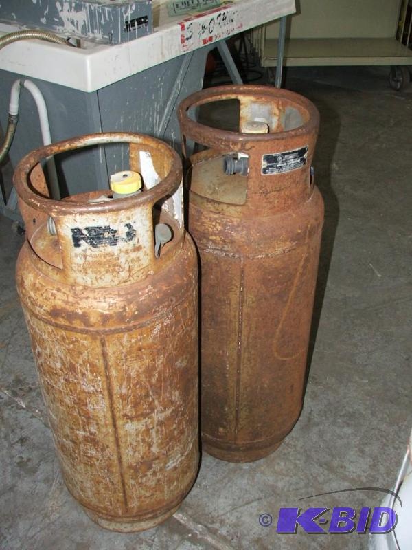 Two 44lb forklift propane tanks...