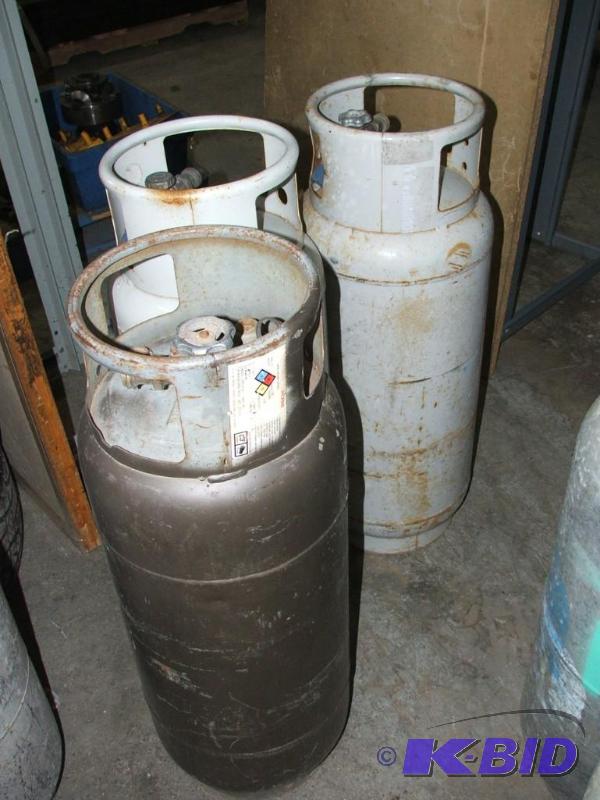 Three 44lb forklift propane tanks...