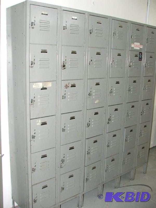 Section of 36 lockers...