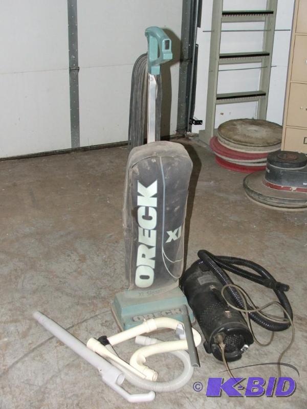 oreck and xerox vacuums , both in working con...