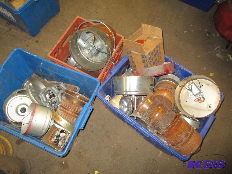 Emergency flashing light cover and parts