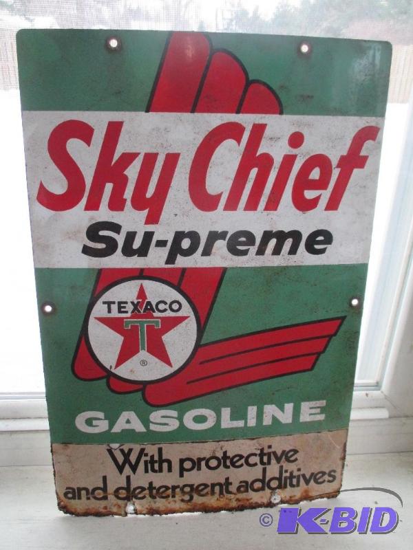 Sky Chief Metal Sign