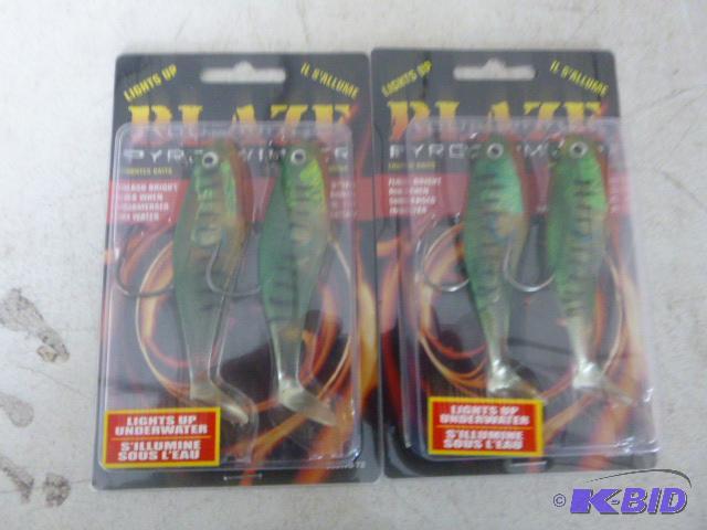 Two Packs of 2 Blaze Pyroswimmers Lights up u...