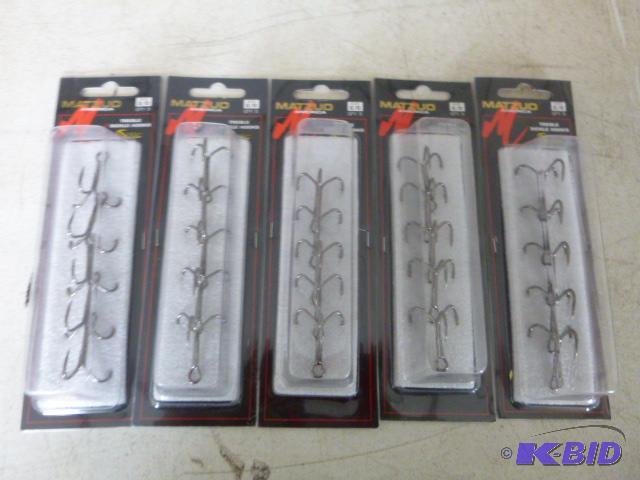 Five Packs of Matzuo Treble Hooks 5 per pack,...