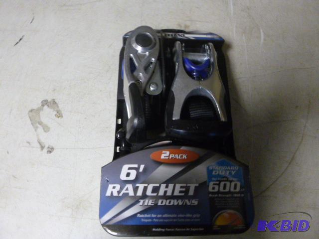 Titan 2 Pack 6 Ratchet Tie Downs...