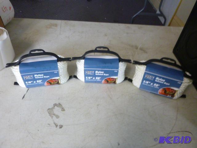 Three Spools of Reese Nylon Twisted Rope 316...
