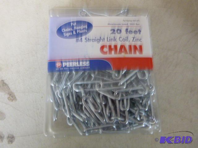 20 Peerless #4 Straight Line Coil Chain...