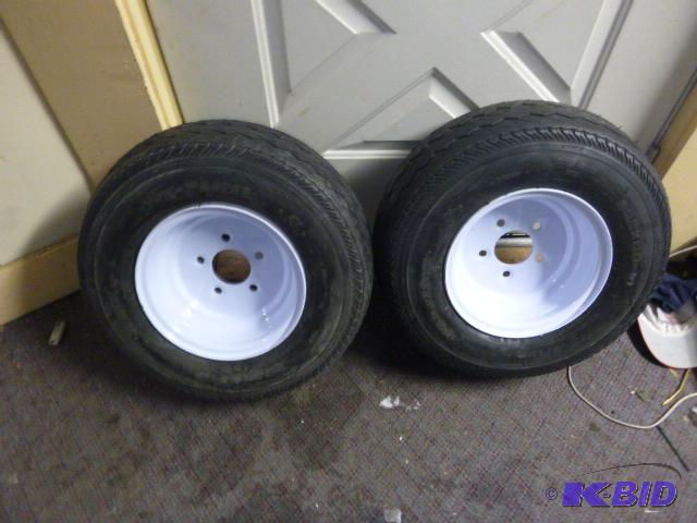 Two Tow Master Trailer Tires 4 PR, 20.5X8.0-1...