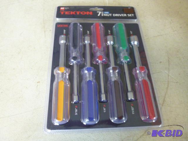 Tekton 7 Piece Nut Driver Set 516&quot to 1...