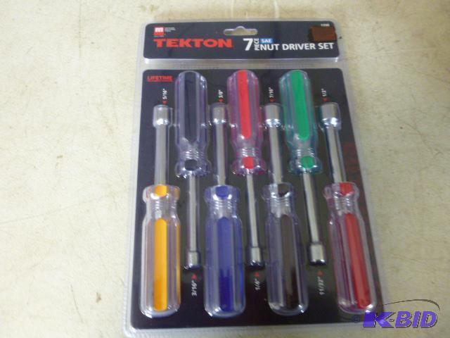 Tekton 7 Piece Nut Driver Set 516&quot to 1...
