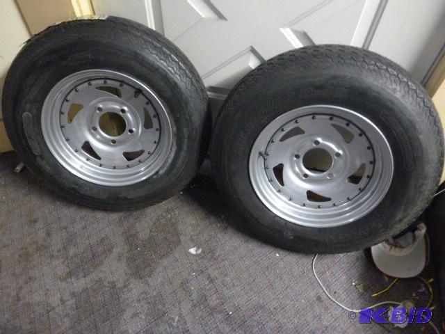 Two Nano Trailer Tires A7813LRB, replaces ST1...