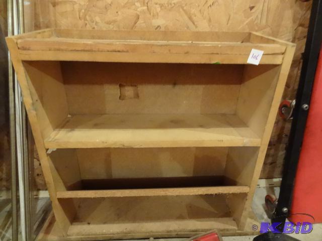 lot 106 image: Mini Wood Shelf. Made for Inside of a Semi 24...