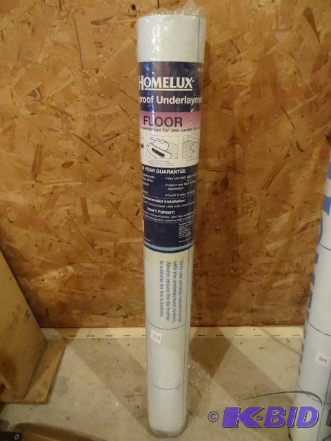lot 108 image: Home Lux Water Proof Under Layment 53 Sq. Ft...