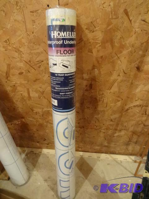 lot 109 image: Home Lux Water Proof Under Layment 53 Sq. Ft...