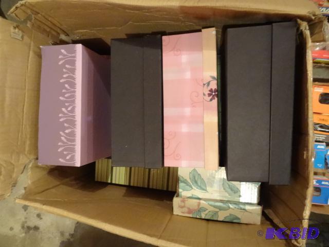 lot 127 image: Storage Boxes. Great for Scrap Book Storage. ...